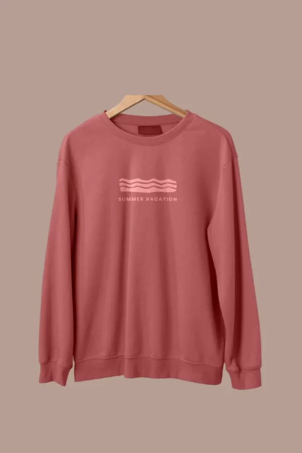 Pink Printed Sweatshirt